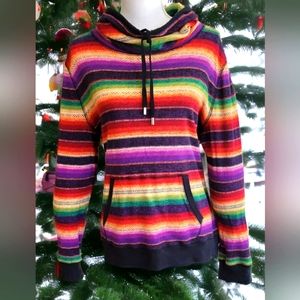 Ralph Lauren LRL Lauren Active Drawstring Cowl Neck Top